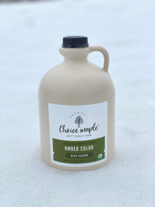 Organic Maple Syrup, 2 Half Gallon Case