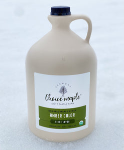 Organic Maple Syrup, 4 One Gallon Case